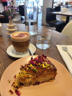 2025 London Ottolenghi Richmond Pistachio and rosewater semolina cake